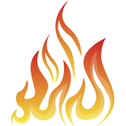 Autocollant Flamme 3 1