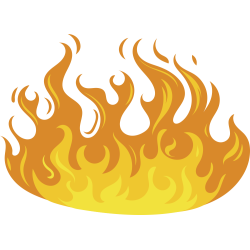 Autocollant Flamme 5 1