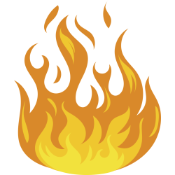 Autocollant Flamme 6 1