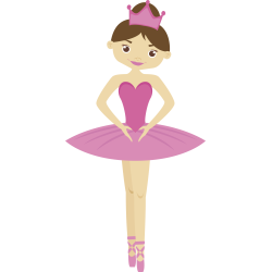 Autocollant Femme Ballerine Enfant