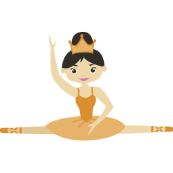 Autocollant Femme Ballerine Enfant 2