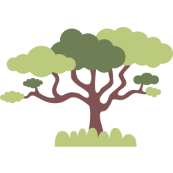 Autocollant Arbre Savane Enfant 2