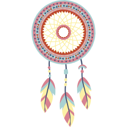 Autocollant Indien Attrape Rêve