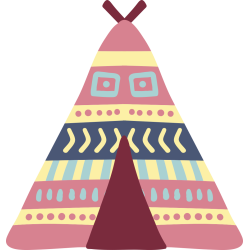 Autocollant Indien Tipi