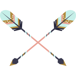 Autocollant Indien Flèche