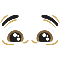 Autocollant Yeux Triste