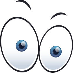 Autocollant Yeux étonnés