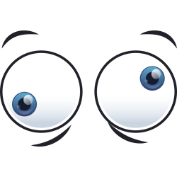 Autocollant Yeux Fou