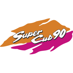 Autocollant Honda Moto Super Cub 90