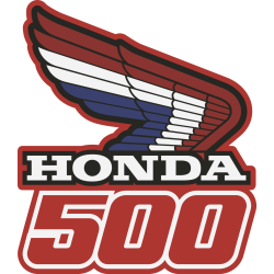 Autocollant Honda Moto 500 Droite