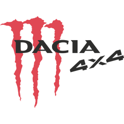 Autocollant Logo Dacia 4x4 Monster