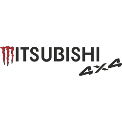 Autocollant Mitsubishi 4x4 Monster