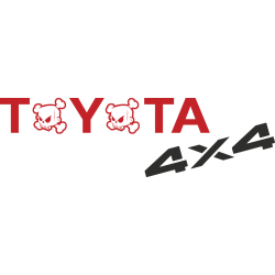 Autocollant Toyota 4x4