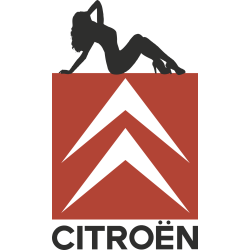 Autocollant Sexy Logo Citroën