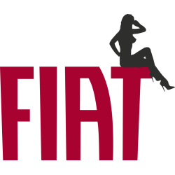 Autocollant Sexy Logo Fiat