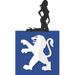 Autocollant Sexy Logo Peugeot