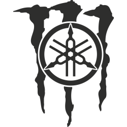 Autocollant Yamaha Monster