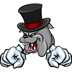 Autocollant Bouledogue Poing