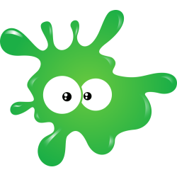 Autocollant Tâche Peinture Verte