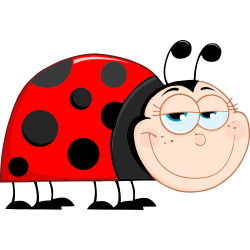 Autocollant Coccinelle Enfant