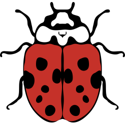 Autocollant Coccinelle 2