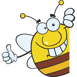 Autocollant Abeille 1