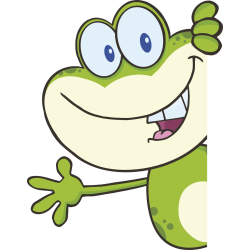 Autocollant Grenouille Coucou