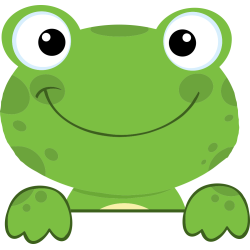 Autocollant Grenouille Sourire 1