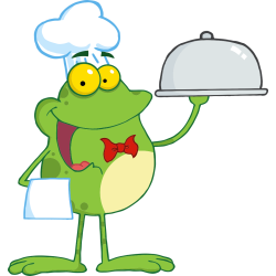 Autocollant Grenouille Cuisine