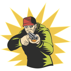 Autocollant Chasseur