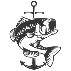 Autocollant Pêche Ancre