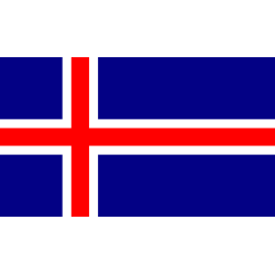 Autocollant Drapeau Islande