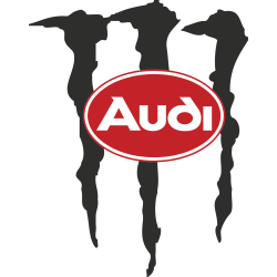 Sticker Audi Gecko Logo - ref.10922