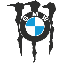 Autocollant Bmw Monster