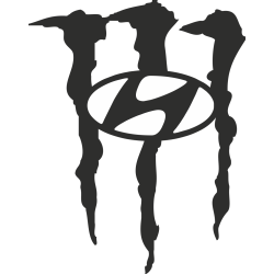 Autocollant Hyundai Monster