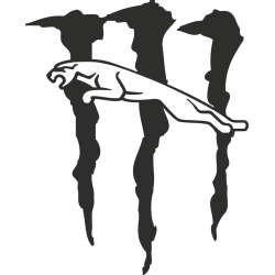 Autocollant Jaguar Monster