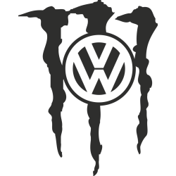 Autocollant Volkswagen Monster