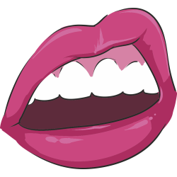 Autocollant Bouche Pop Fashion 6