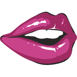 Autocollant Bouche Pop Fashion 9