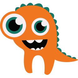 Autocollant Monstre Enfant 32