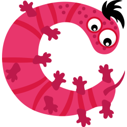 Autocollant Alphabet Enfant Monstre C