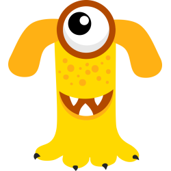 Autocollant Alphabet Enfant Monstre T