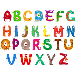 Autocollant Alphabet Monstre Pack Enfant