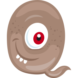 Autocollant Alphabet Monstre Enfant Lettre Q