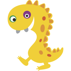 Autocollant Numéro Monstre Enfant 2