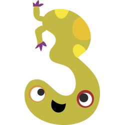 Autocollant Numéro Monstre Enfant 3