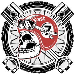 Autocollant Tête De Mort Racing