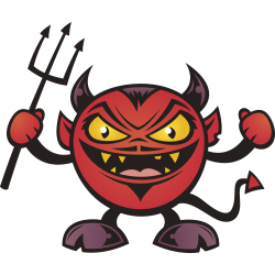 Autocollant Diable 1