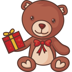 Autocollant Ours En Peluche Mignon 6