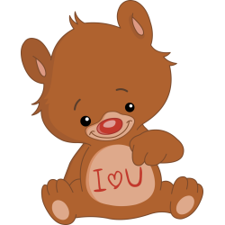 Autocollant Ours En Peluche Mignon 13